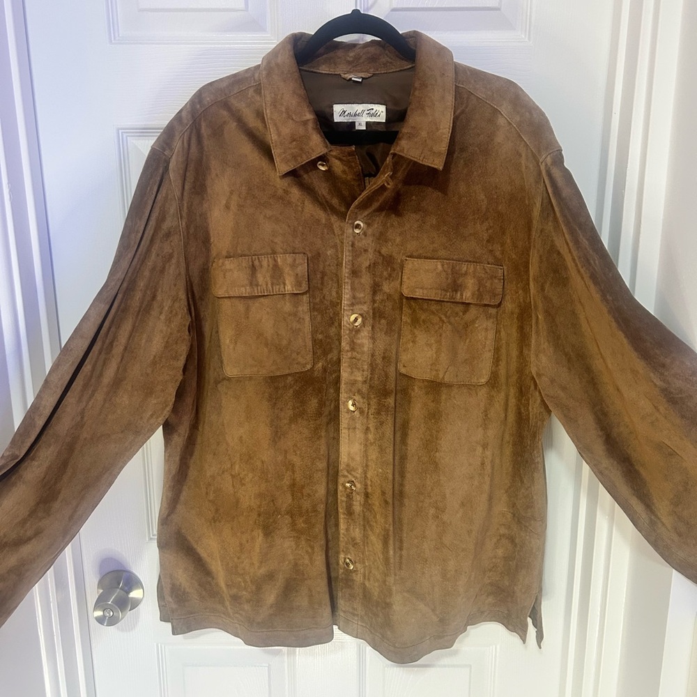 Marshall Field’s Brown Suede Shirt/Jacket - Size XL